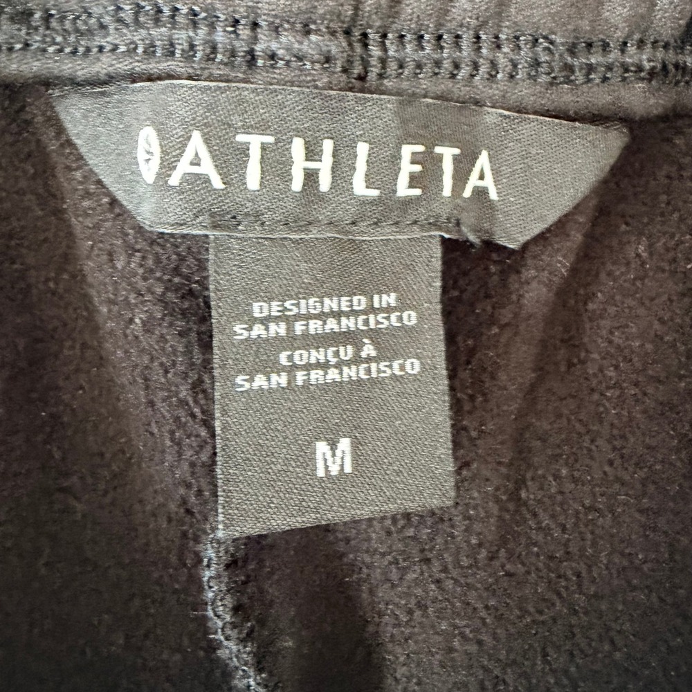 Athleta Unstoppable Mid Rise Sweatpants Medium Black‎ Performance Joggers Lounge - Picture 4 of 6